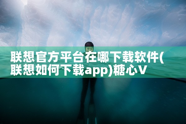联想官方平台在哪下载软件|糖心Vlog